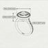 Double Halo Peridot Ring - Zoey No. 712